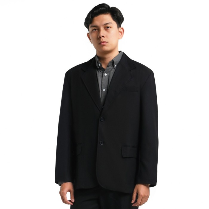 ORCA Jas Blazer Pria Beckett Soft Touch Men Blazer, Black
