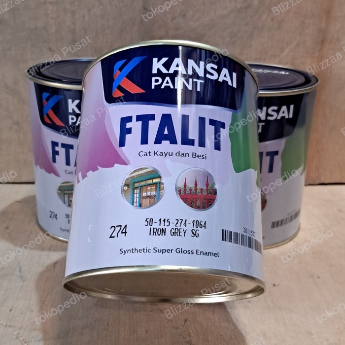 FTALIT White SG268 FTALIT Black SG275 FTALIT Grey SG274 Semi Gloss 1kg Terbaru