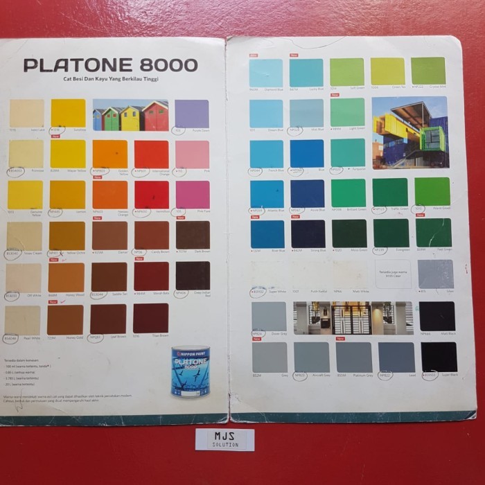 CAT MINYAK PLATONE 8000 UNTUK BESI DAN KAYU WARNA NIPPON PAINT Promo