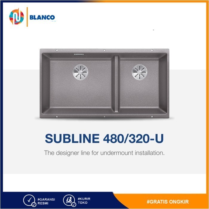 BLANCO Subline 480/320-U Silgranit Sink - Undermount - Blanco