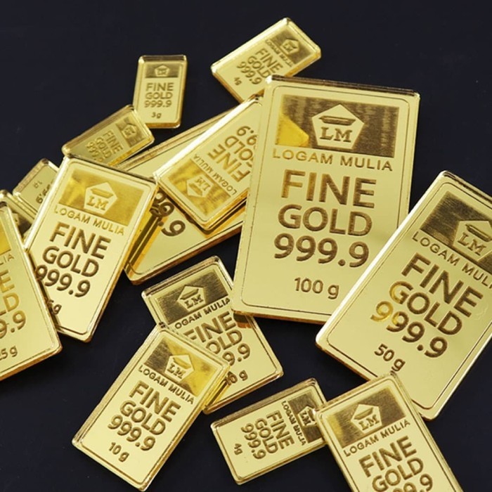 Replika Logam Mulia | New Design | 1 gram | Mirror Gold Acrylic