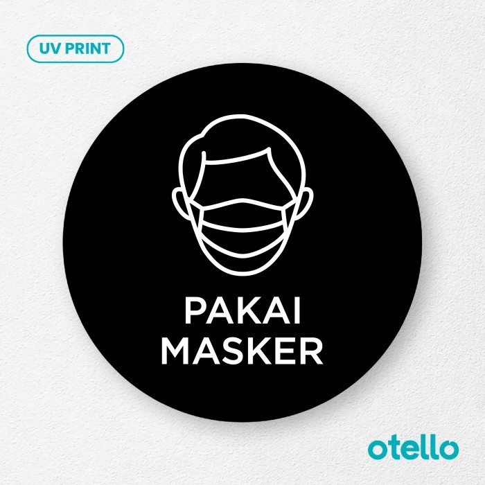 

Pakai Masker Signage Acrylic Sign Board Toko Akrilik Papan Sticker