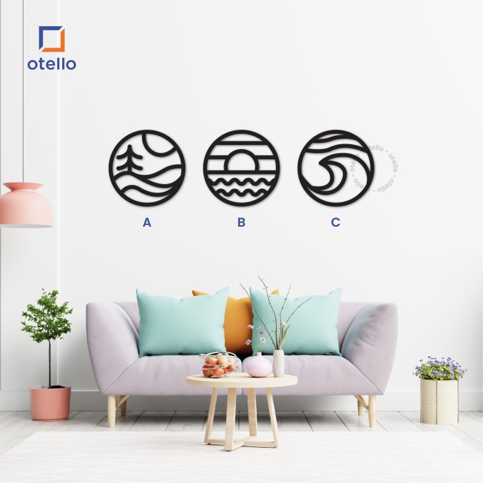 Wall Decor Hiasan Dinding Dekorasi Ruang Tamu Wall Sticker Akrilik