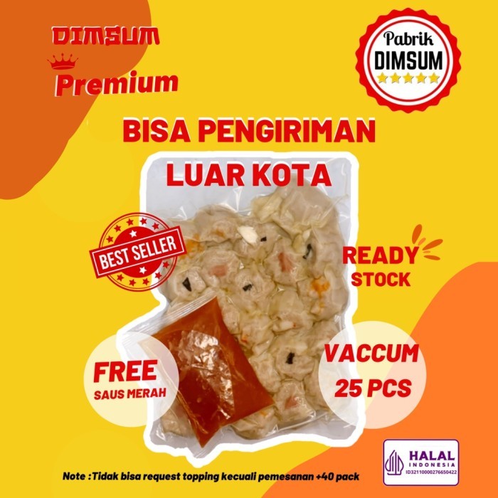 

DIMSUM AYAM isi 25 kemasan Vacuum Sealer Bisa Luar Kota