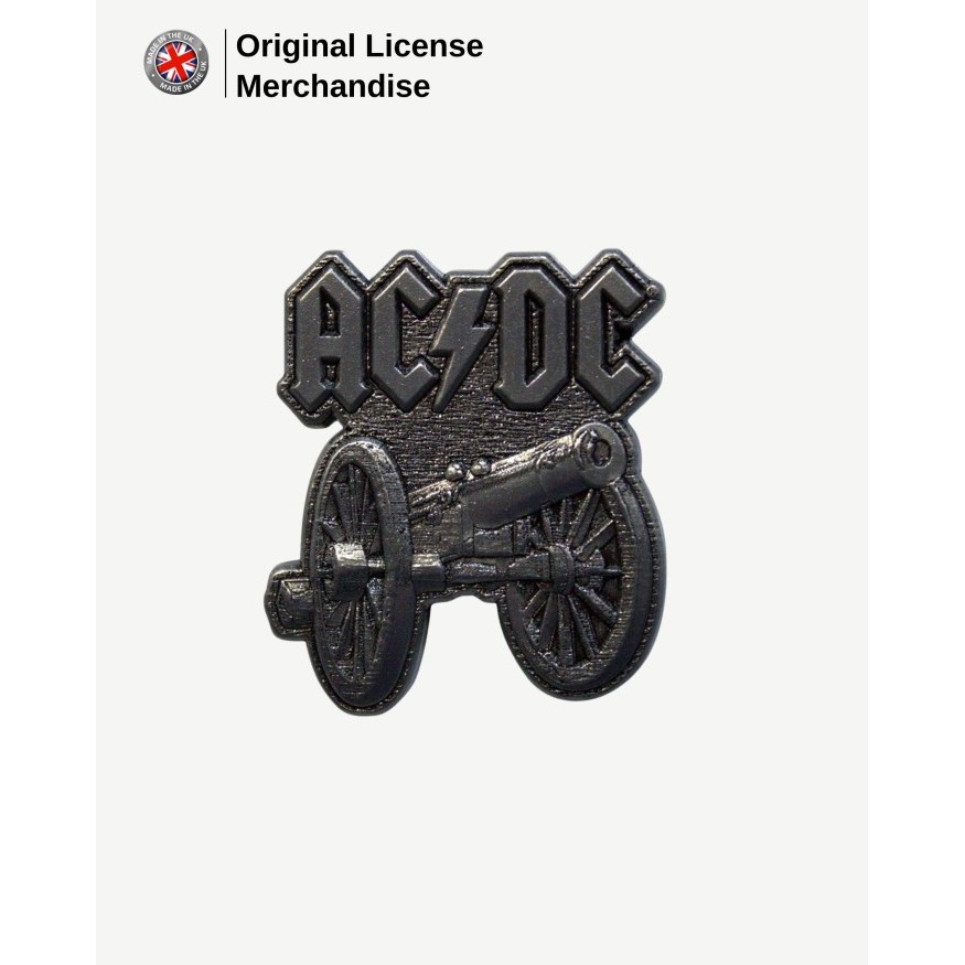Pin Badge Bross Peniti Musik Band ACDC For Those About To Rock Pin Enamel Aksesoris Original Band
