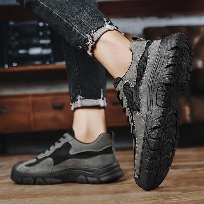 Sepatu Sneakers Pria Import Casual Canvas Sporty Running 122942 Black Shoes Sepatu Sneaker Lokal