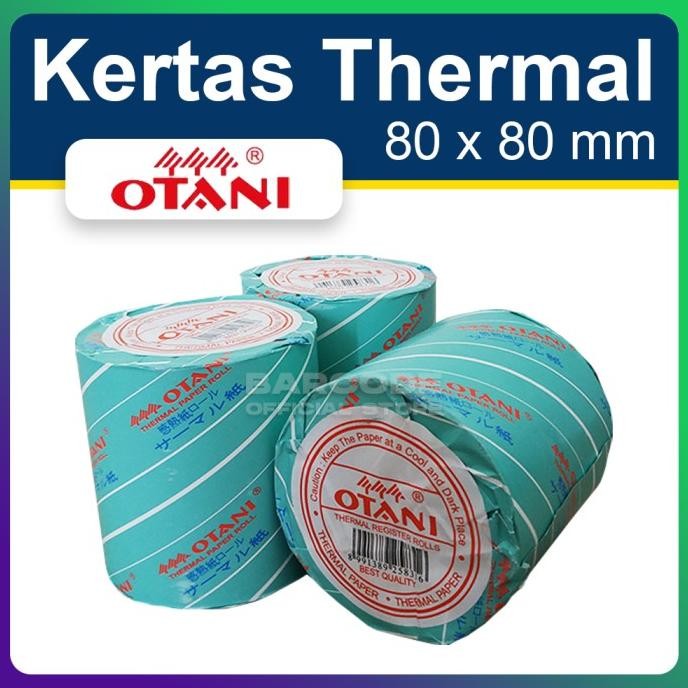 

( 1 DUS ) KERTAS PRINTER THERMAL 80x80 MM - 80MM - 80x80MM OTANI L82BJ
