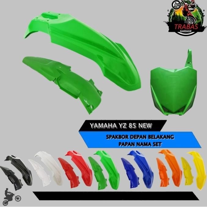 Spakbor Set Depan Belakang Papan Nomor Yz 85 Yz85 New Fender Spakboard Nomer Star Star Baru Motor Cr