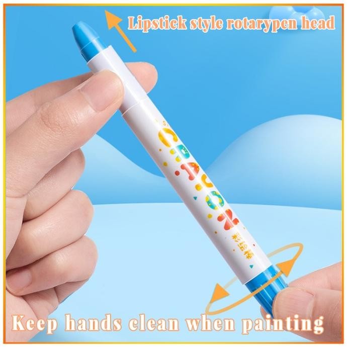 

IN STOCKWASHABLE SILKY CRAYON 36 WARNA COLORFUL BUCKET KRAYON MEWARNAI ALAT WARNA SET ANAK WIPE AND CLEAN