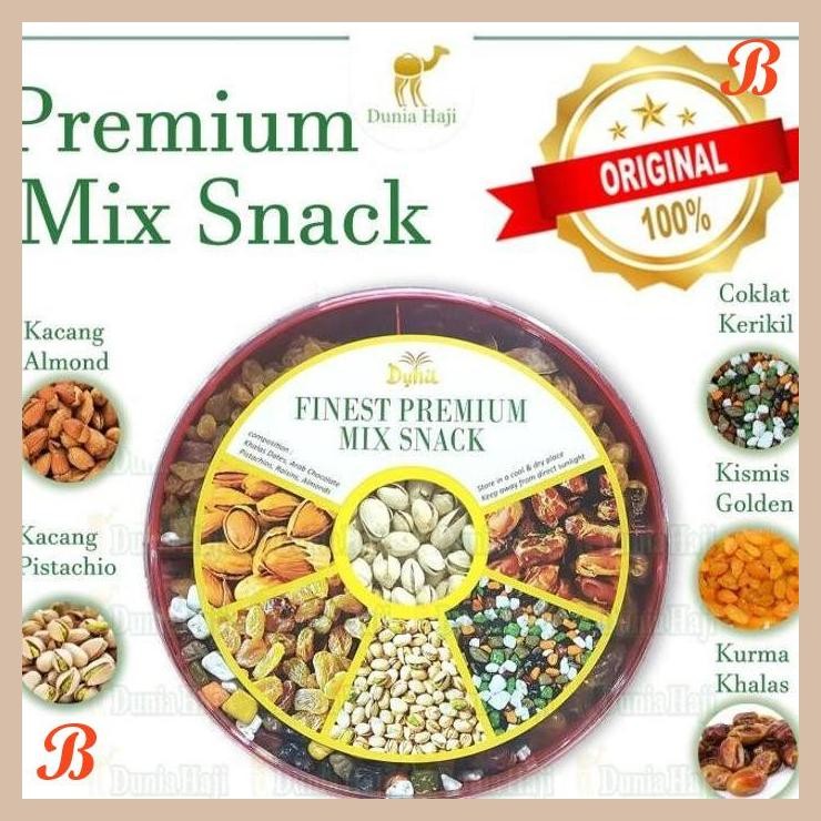 

| DH | PAKET OLEH OLEH HAJI 5 IN 1 GIFT SOUVENIR HADIAH SEKAT PREMIUM ISI 5 MACAM SOVENIR UMRAH HAJI KURMA KISMIS KACANG ALMOND CANGKANG COKLAT KERIKIL PISTACHIO