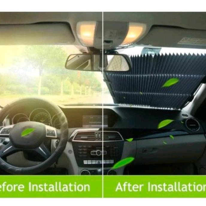 HORDENG TIRAI KACA DEPAN MOBIL CALYA PELINDUNG PANAS