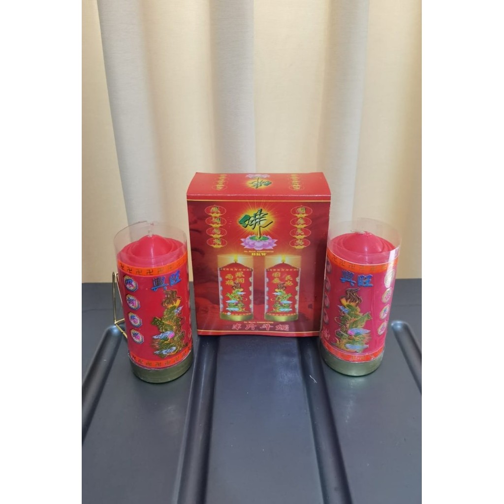 *$*$*$*$] Lilin Setengah Kati Diameter 6 cm. Tinggi 10 cm. Merah