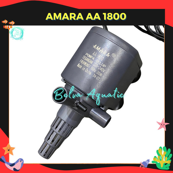 Amara Aa 1800 Aa-1800 Pompa Celup Aquarium Pompa Hidroponik