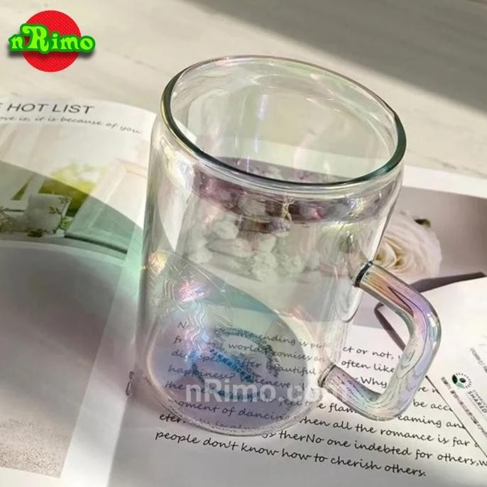 GELAS MUG KACA BESAR UNIK KOPI SUSU JUS MILK GLASS COFFEE CUP 700 ML