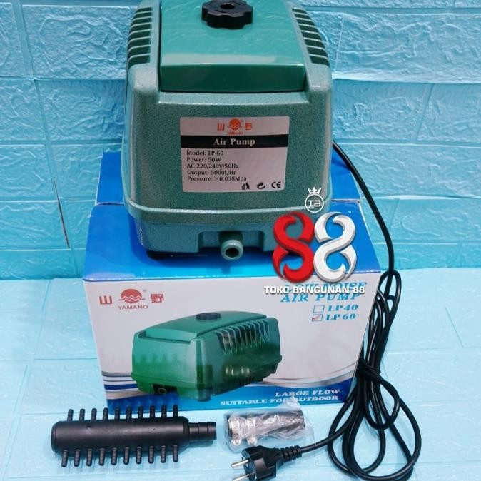 Diskon Mesin Aerator Pompa Udara Yamano Lp 100 / Lp100 || Lp 60 / Lp60 Original Colokan Indo
