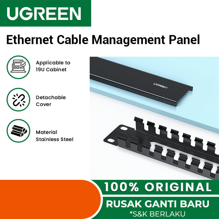 24-Port Ethernet Cable Management Rack