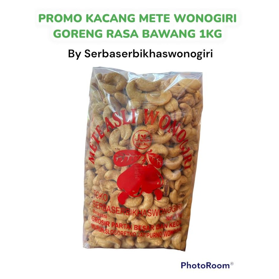

[SPECIAL LIVE] KACANG METE GORENG GURIH BAWANG 1KG mede Cemilan Snacks Food Asin kacang metewonogiri