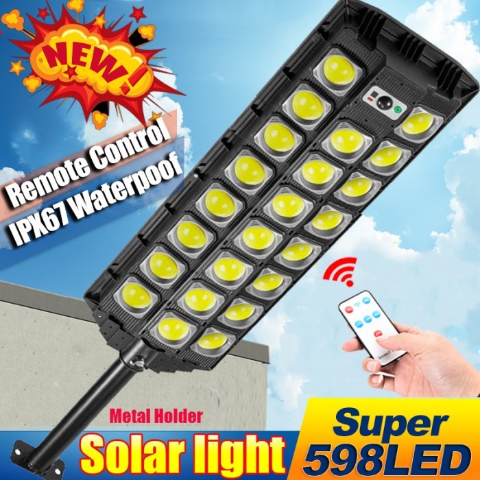Lampu Jalan Tenaga Surya 3 Mode lampu tenaga surya otomatis outdoor