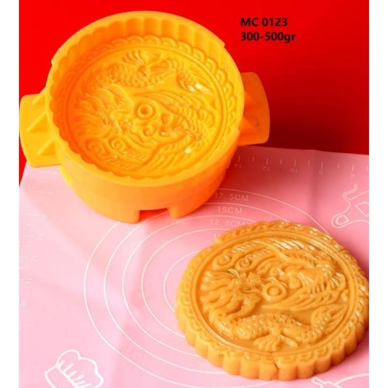 Murah Cetakan Mooncake Plunger Kue Bulan Satru Jumbo 300Gr 500Gr Phoenix
