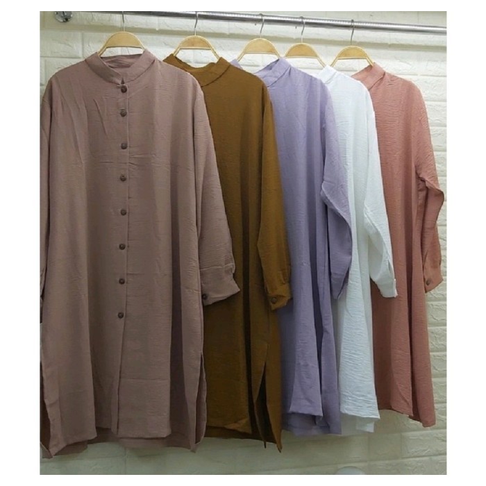 TUNIK SAFA TERBARU BAHAN CEY CRINKLE AIRFLOW ATASAN WANITA 2022