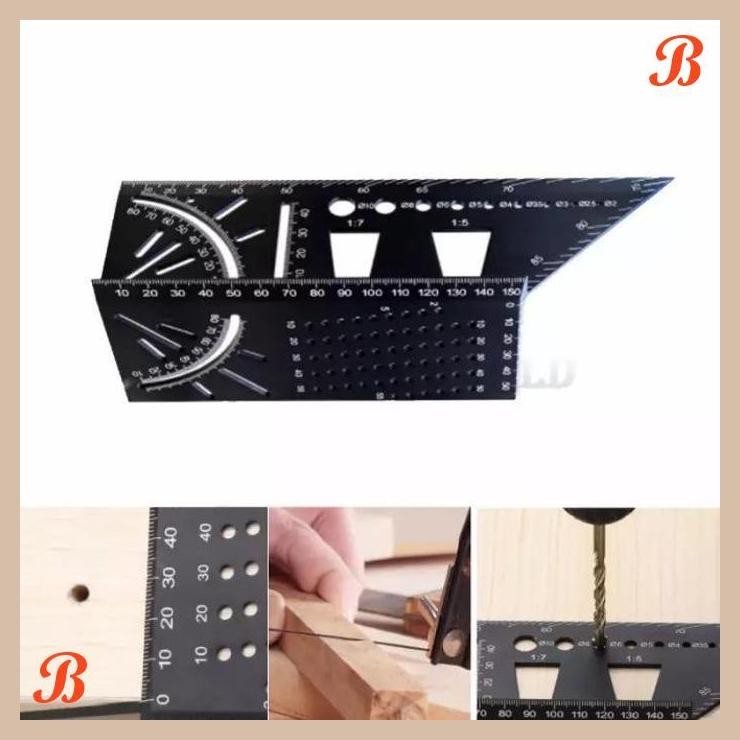 

| YZA | PENGGARIS MISTAR ALAT UKUR SUDUT RULER MARKING LINE MEASURING