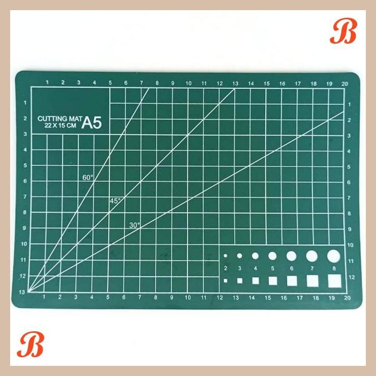 

| YZA | ALAS PAPAN PEMOTONG KERAJINAN REPARASI CUTTING MAT PAD A5 15 X 22CM