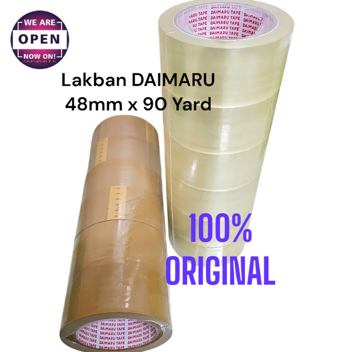 

Lakban Coklat / Bening DAIMARU 2 (6 Rol)