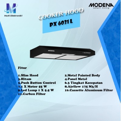 COOKER HOOD MODENA PX 6001 - Slim Hood Modena
