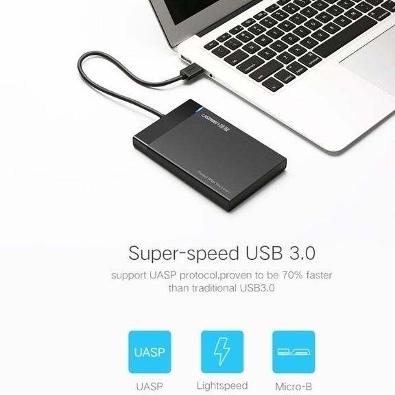 UGREEN CASING HDD SSD ENCLOSURE EKSTERNAL HARD DRIVE USB 3.0 2.5INCH