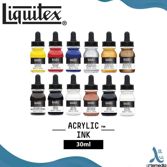 

Tinta Akrilik Liquitex 30Ml Acrylic Ink Pigment Calligraphy - 01/02 Original Dan Terlaris
