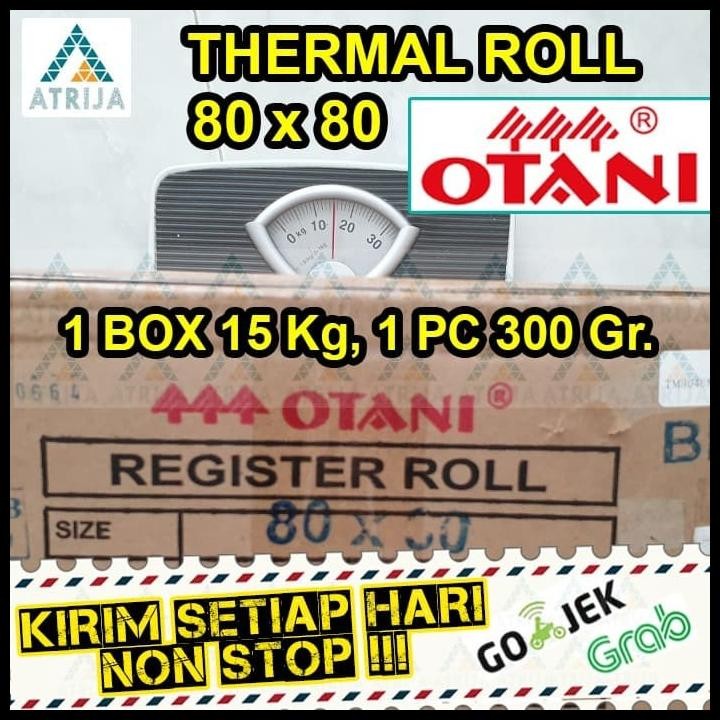 

Terlaris Thermal Roll Otani 80 X 80 Core 19. Kertas Termal Struk Kasir Good Quality