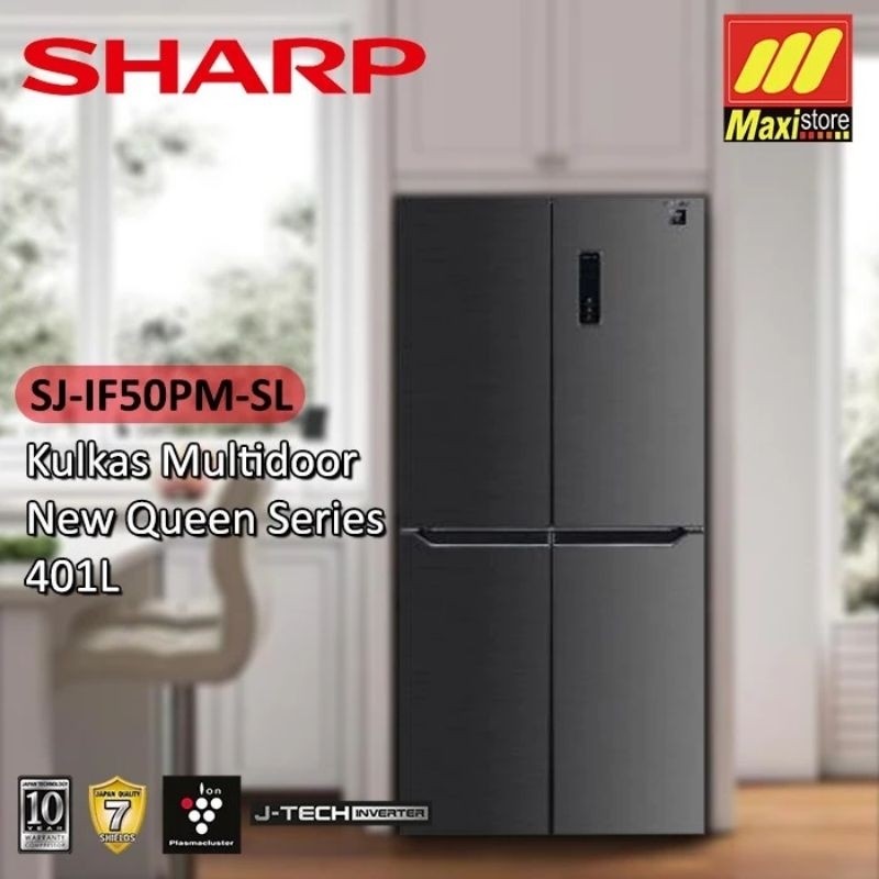 Sharp Kulkas Side By Side SJ IF50PM - DS