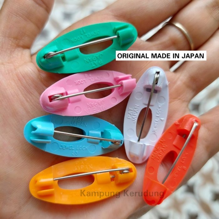 PENITI LOCKPIN ORIGINAL MADE IN JAPAN ANTI KARAT KUAT JEWEL PIGEON / PENITI PIN HIJAB