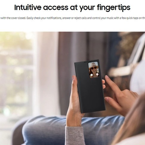 FLIP CLEAR VIEW COVER CASE UNTUK SAMSUNG S22 ULTRA S22ULTRA