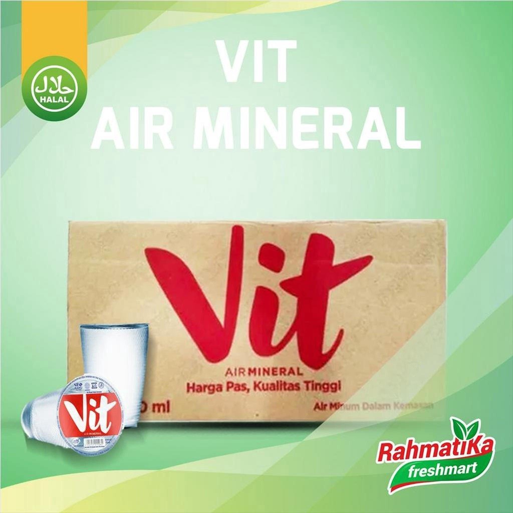 

VIT Air Mineral Gelas 200ml (1 Dus/Karton)