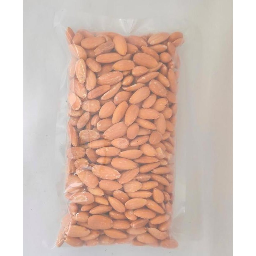 

1000gr Roasted Almond Utuh Tanpa Kulit Ari/ Almond Whole Skinless Size Besar 27-30 Dengan Varian Rasa Original / Asin Berkualitas
