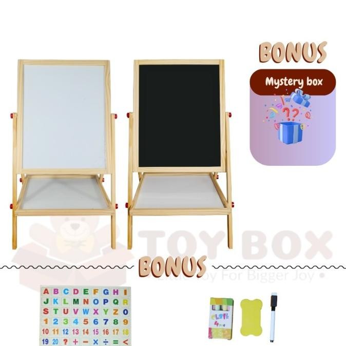

REGULER (TANPA SEMPOA) PAPAN TULIS ANAK 2 SISI BLACKBOARD + WHITEBOARD TL