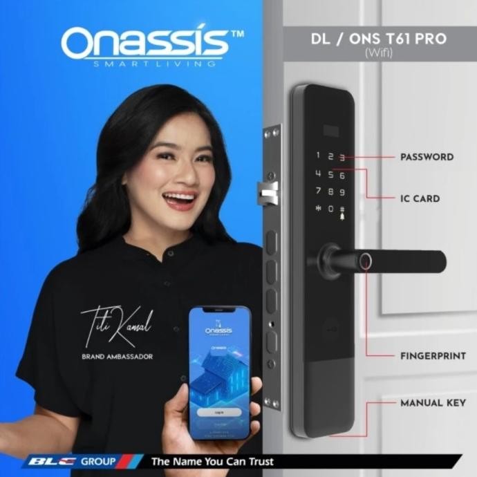 Onassis Smart Lock Smart Home Digital Door Lock T61 Pro With Wifi