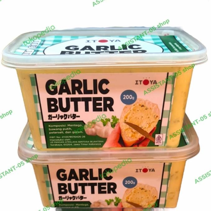 

ITOYA GARLIC BUTTER MENTEGA BAWANG NON MSG 200 GRAM ORIGINAL