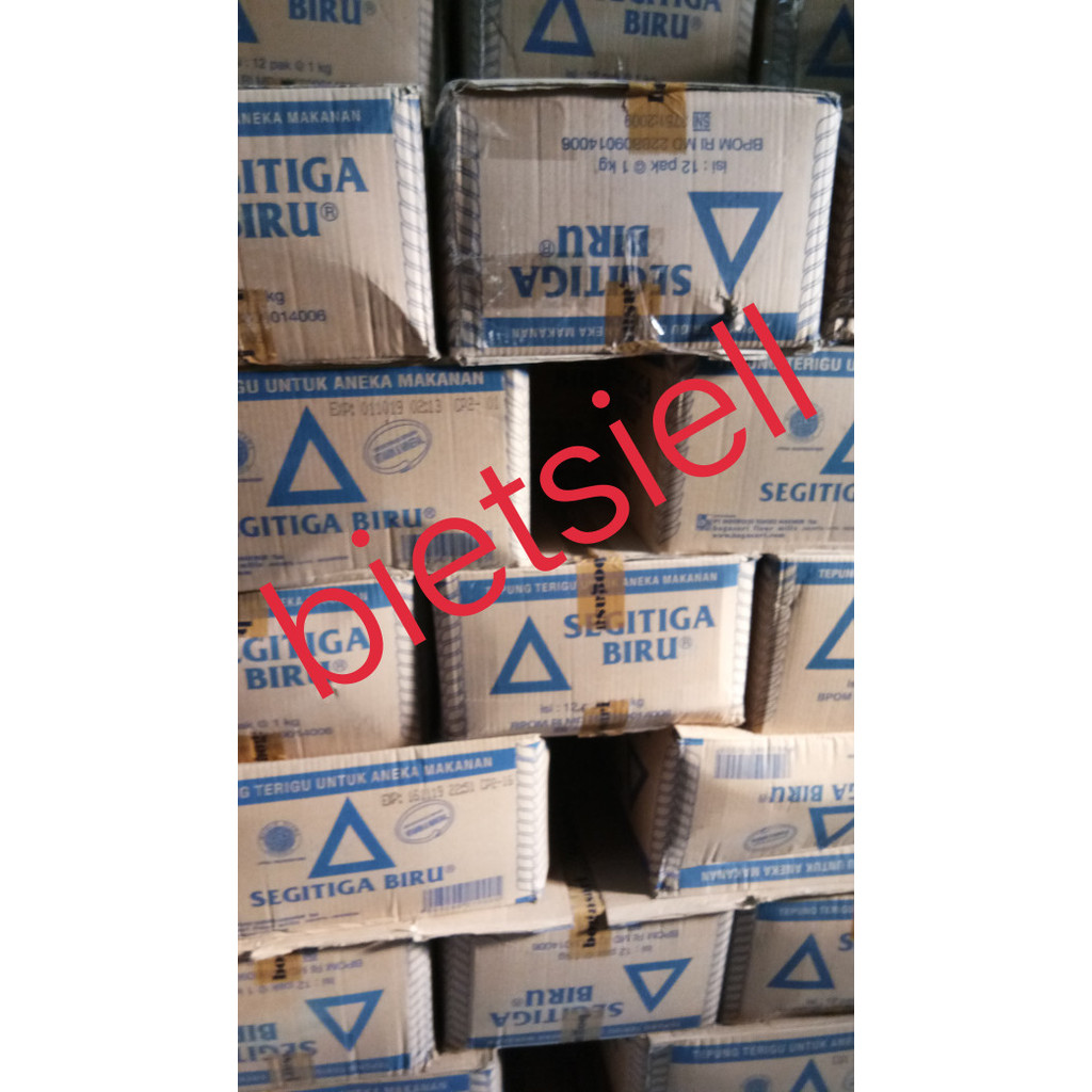 

TERIGU SEGITIGA 1 KG KEMASAN TRANSPARAN 12KG/KARTON
