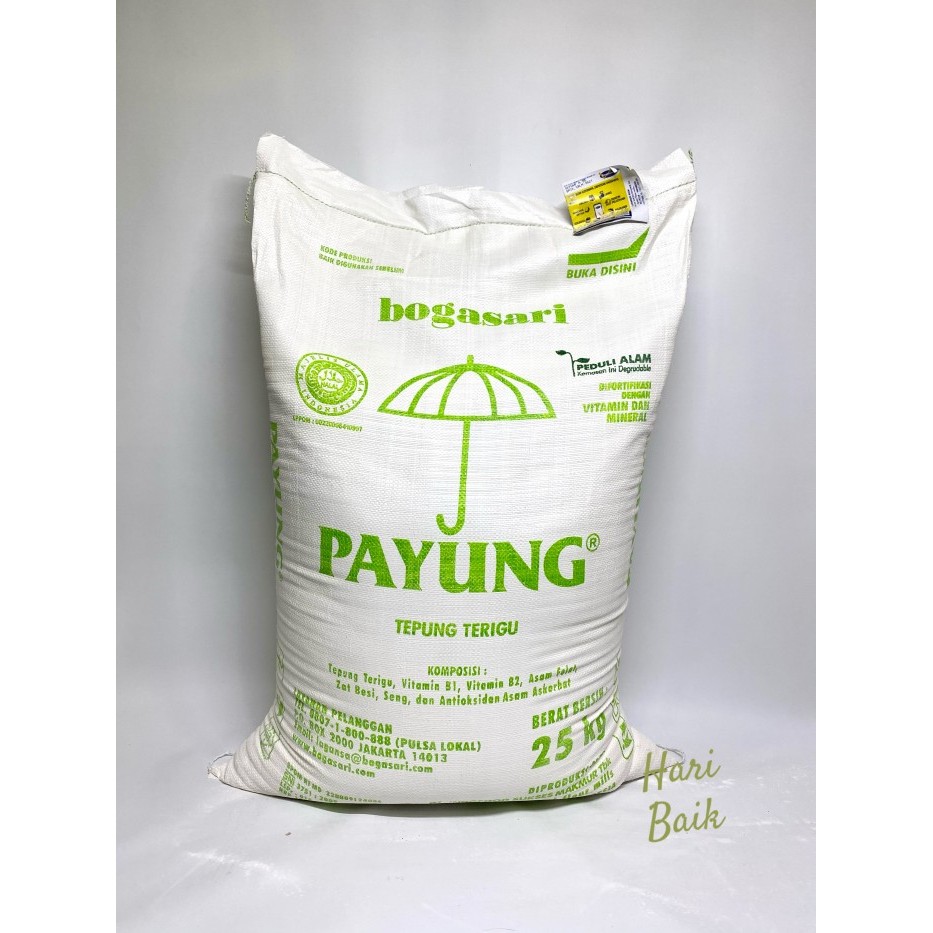 

TERIGU PAYUNG 25 KG BOGASARI (GRAB/GOSEND ONLY)