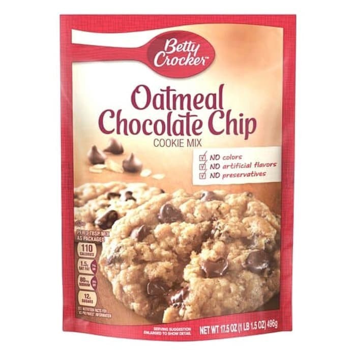 

BETTY CROCKER OATMEAL CHOCOLATE CHIP COOKIE MIX 496 GR