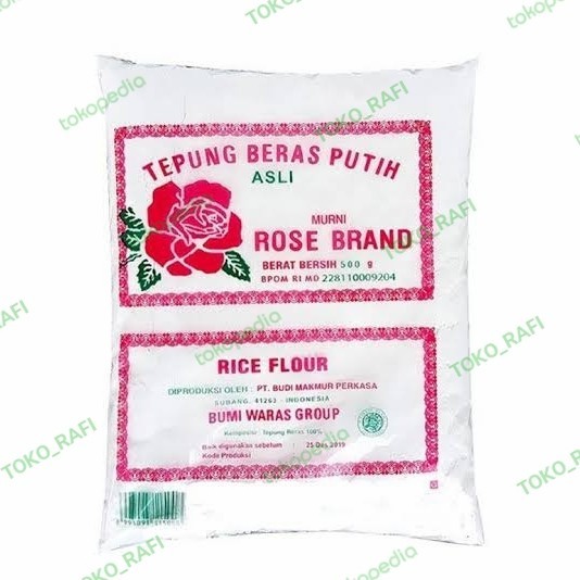 

TEPUNG BERAS ROSE BRAND 500GR PER 1 DUS