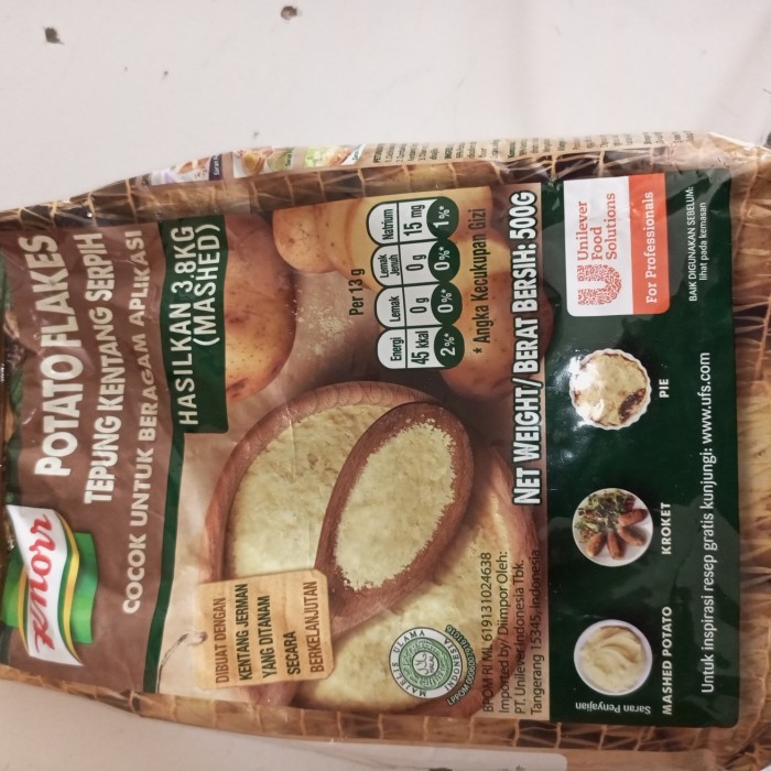 

KNORR MASHED POTATO 500GR