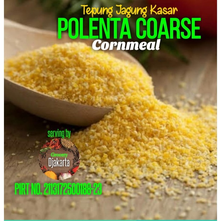 

POLENTA COARSE 1KG / POLENTA / TEPUNG JAGUNG KASAR TANPA GLUTEN 1KG