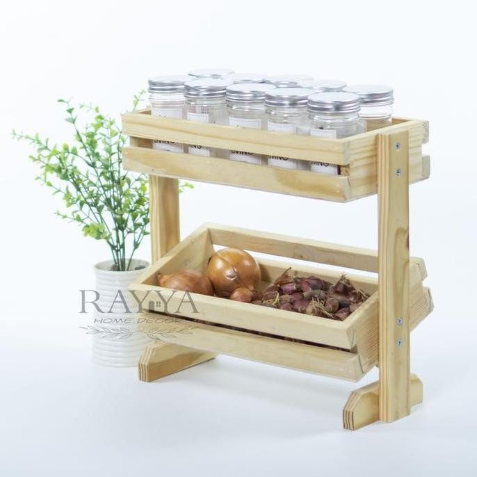 

RAK BAWANG 2 SUSUN KAYU/ RAK TELUR/ RAK KENTANG/ RAK BUAH ORIGINAL