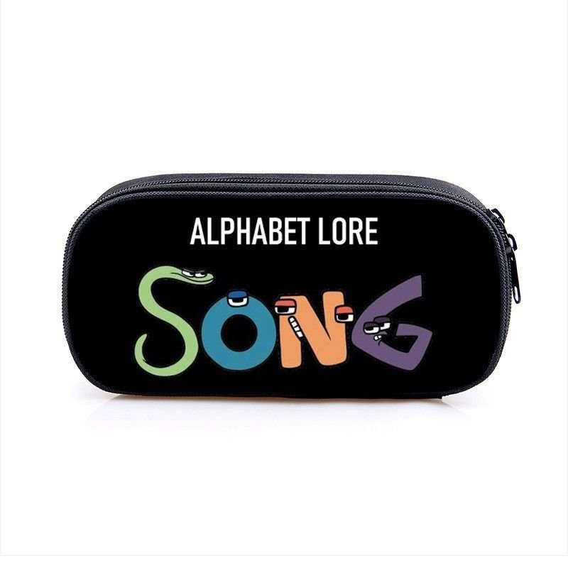 

New Alphabet Lore Letter Legend Compartment Pencil Case Cartoon Stationery Bag Student Stationery Box QLYS
