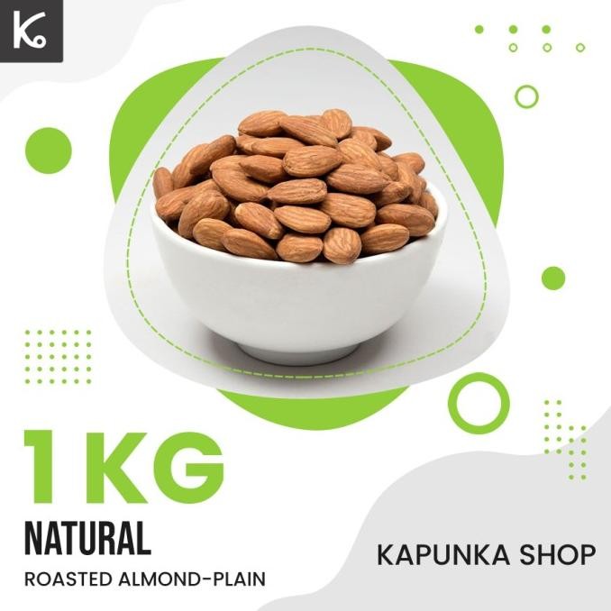 

Almond panggang 1kg/Roasted almond 1kg Berkualitas