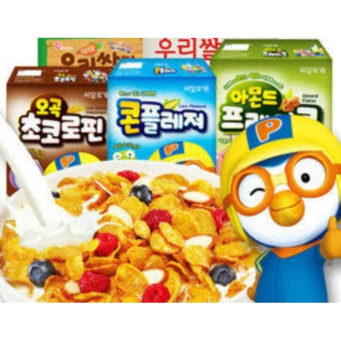 

Pororo Korea Cereal Almond Flakes / Choco 5 Grain / Cornflakes Sereal Berkualitas