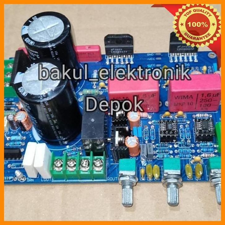 [bak] kit amplifier lm3886 gain clone + tone control